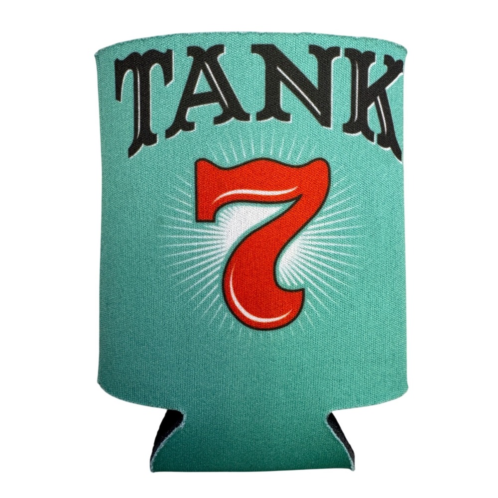 Boulevard Brewing Tank 7 Koozie Farmhouse Ale Beer Can Insulator Teal Lucky 7‎